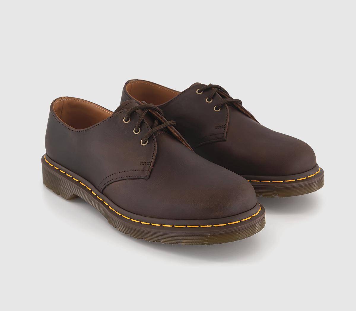 Dr. Martens Mens Dm 3 Eye Lace Shoes In Brown, 11