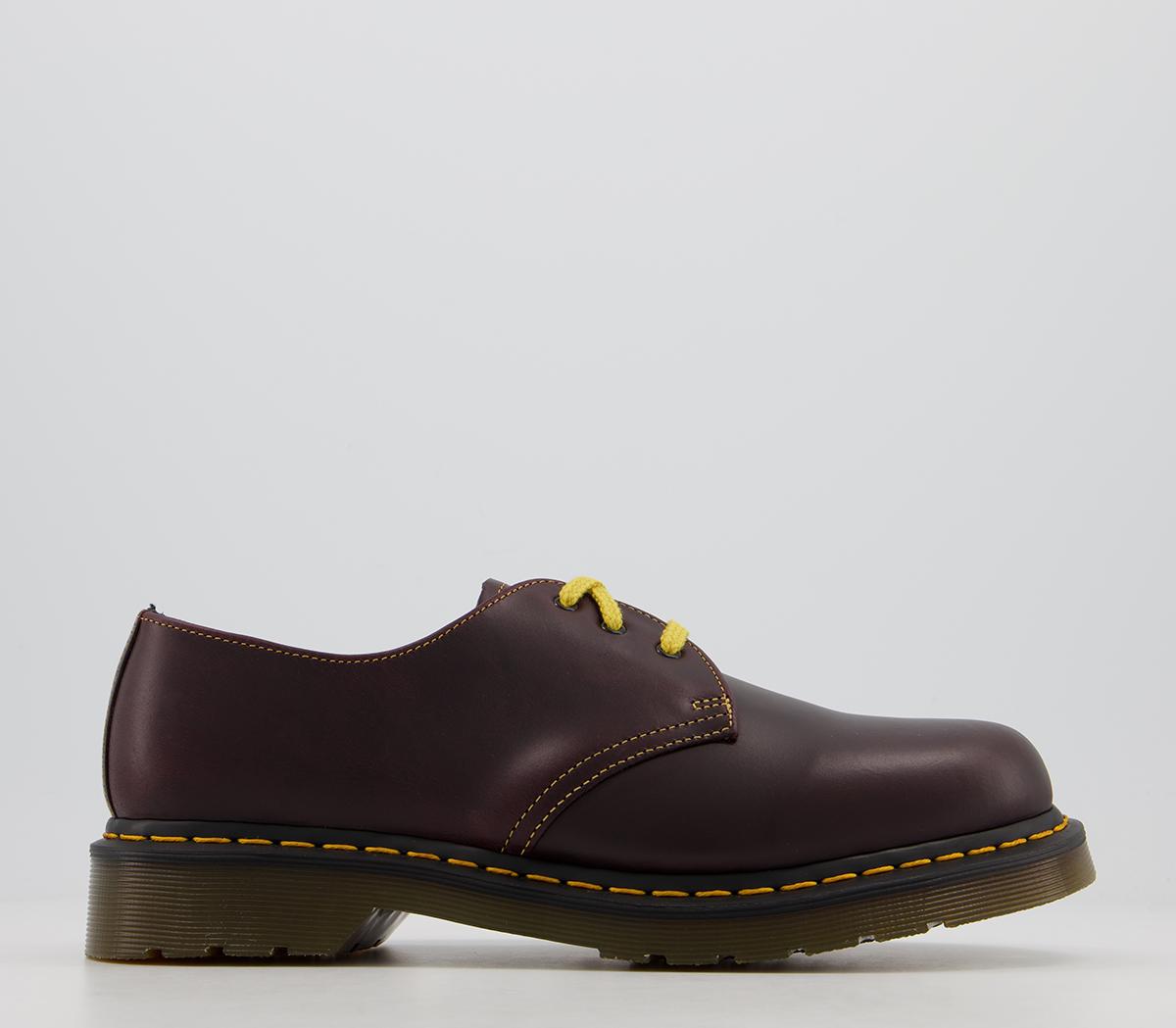 Dr. Martens Dm 3 Eye Lace Shoes Oxblood Atlas Men s Smart Shoes