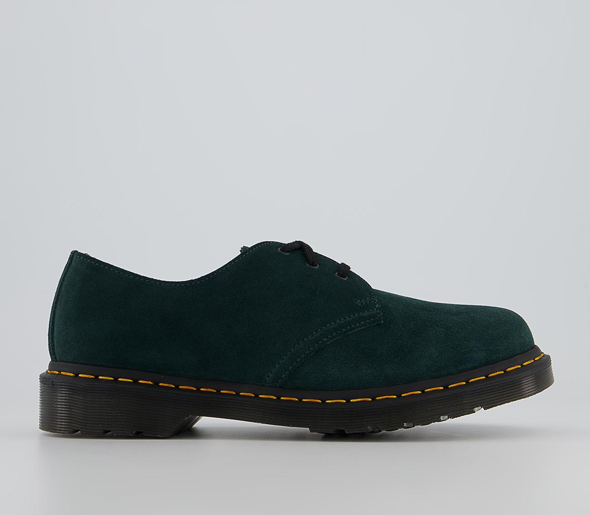 Dr. Martens 3 Eye Lace Shoes M Racer Green Eh Suede - Men's Smart