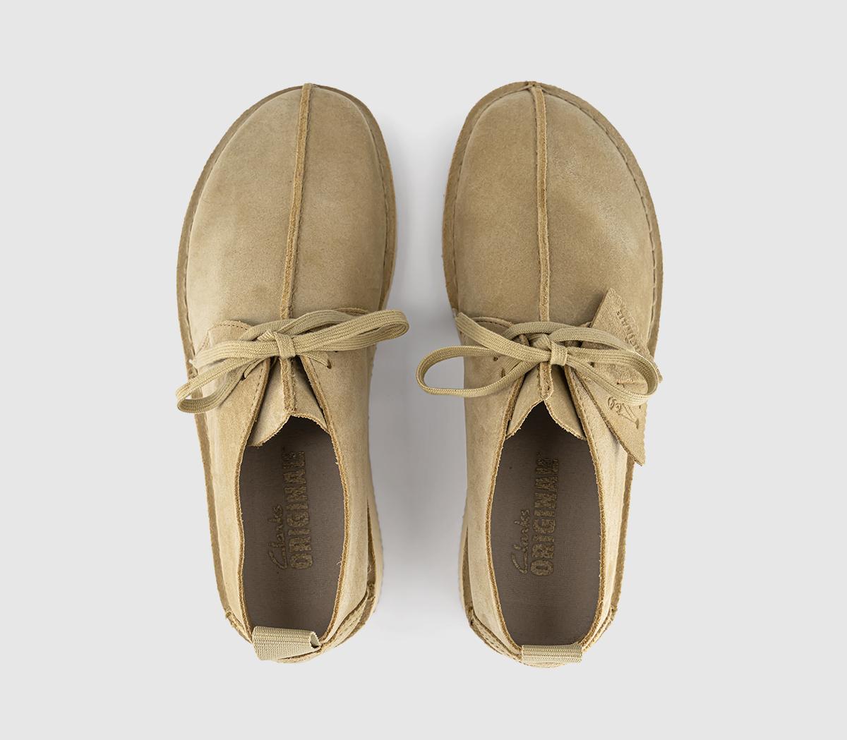 Clarks Originals Desert Trek Shoes Maple Suede - Men's Casual Shoes