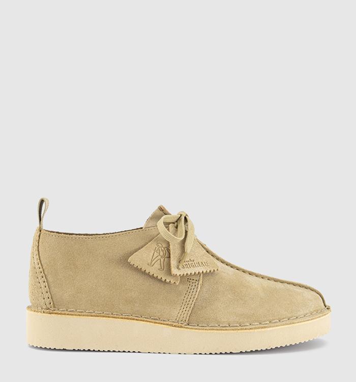 Clarks Originals Desert Trek Shoes Maple Suede