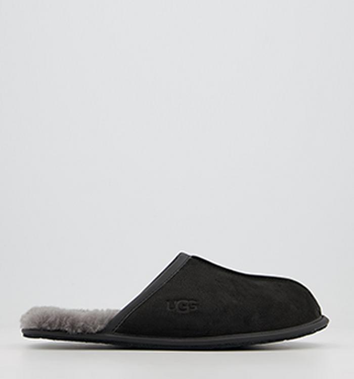 UGG Scuff Slippers Black Leather