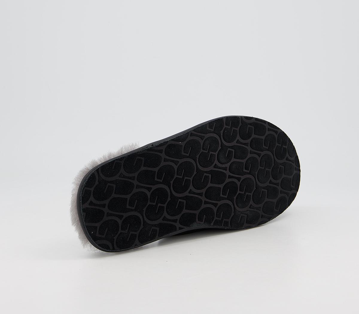 UGG Scuff Slippers UGG Scuff Slippers Black Leather