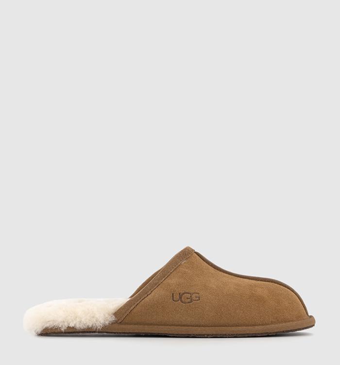 UGG Scuff Slippers Chestnut Suede New