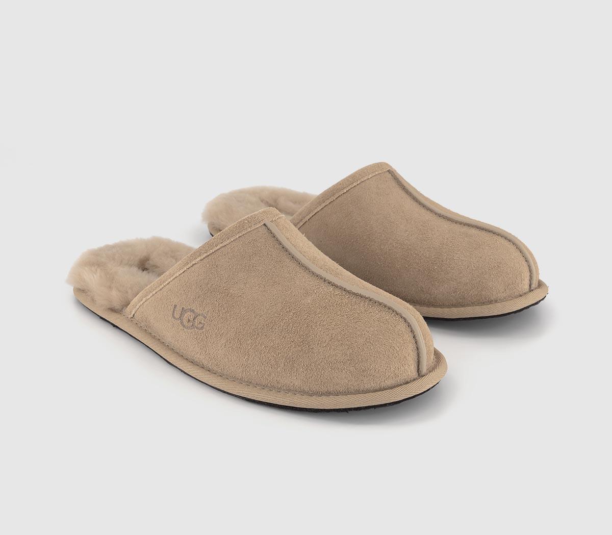 UGG Mens Scuff Slippers Sand, 8