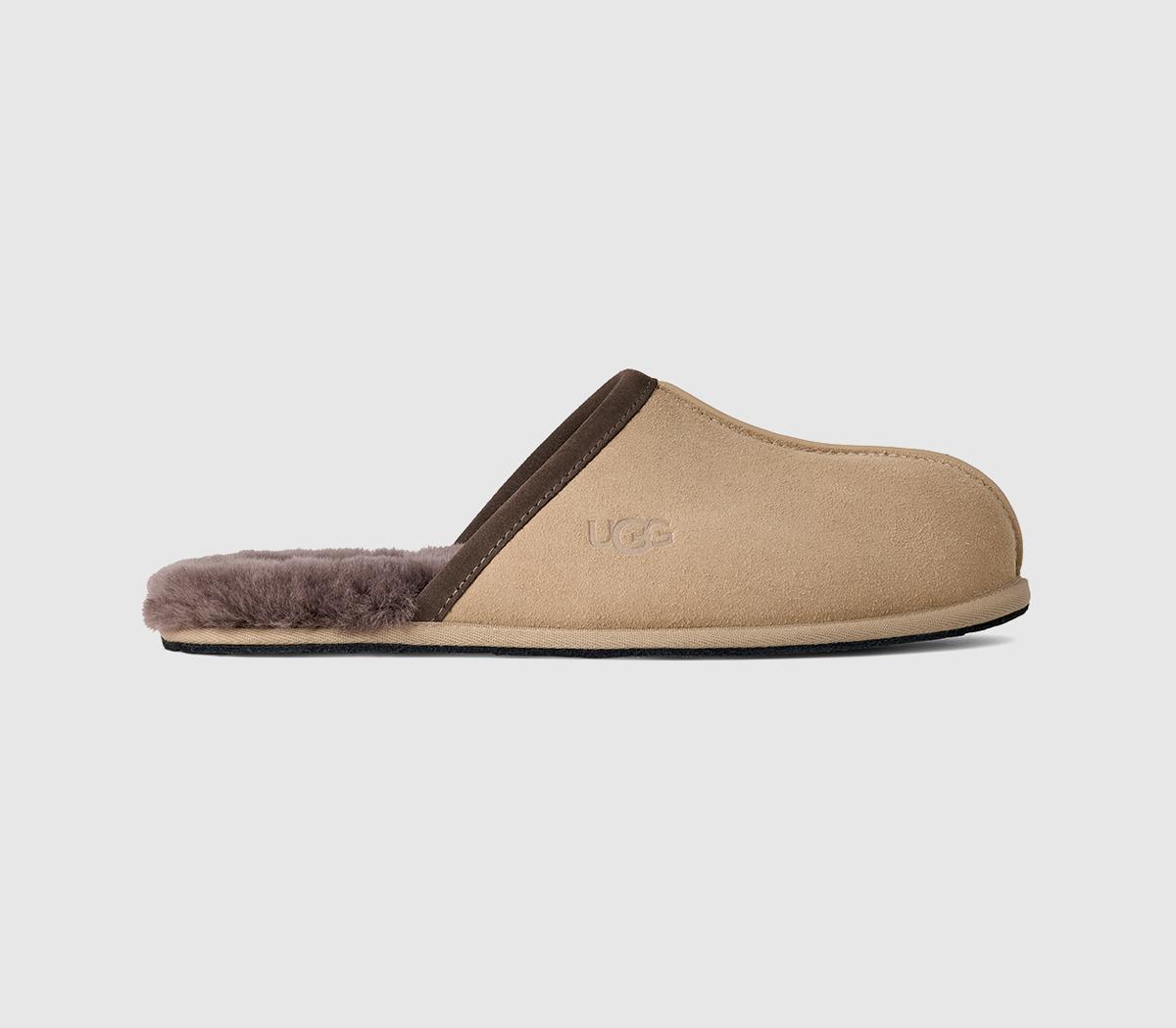 Ugg Scuff Slippers Mustard Seed Molasses  Natural in Men's Size 10, Office Shoes