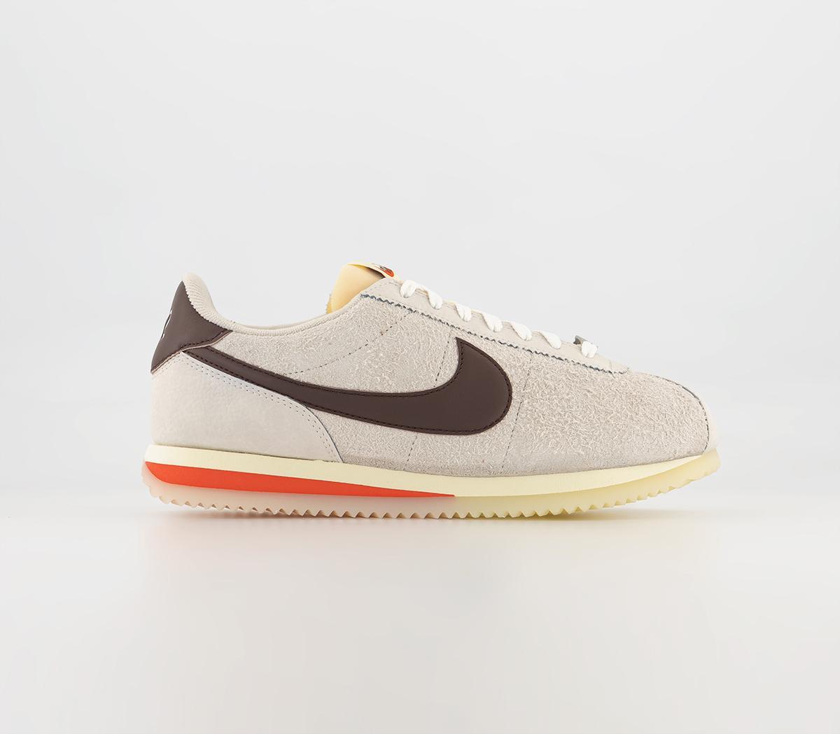 Nike Cortez Trainers Sail Earth Light Orewood Silver Picante R - Men's Trainers