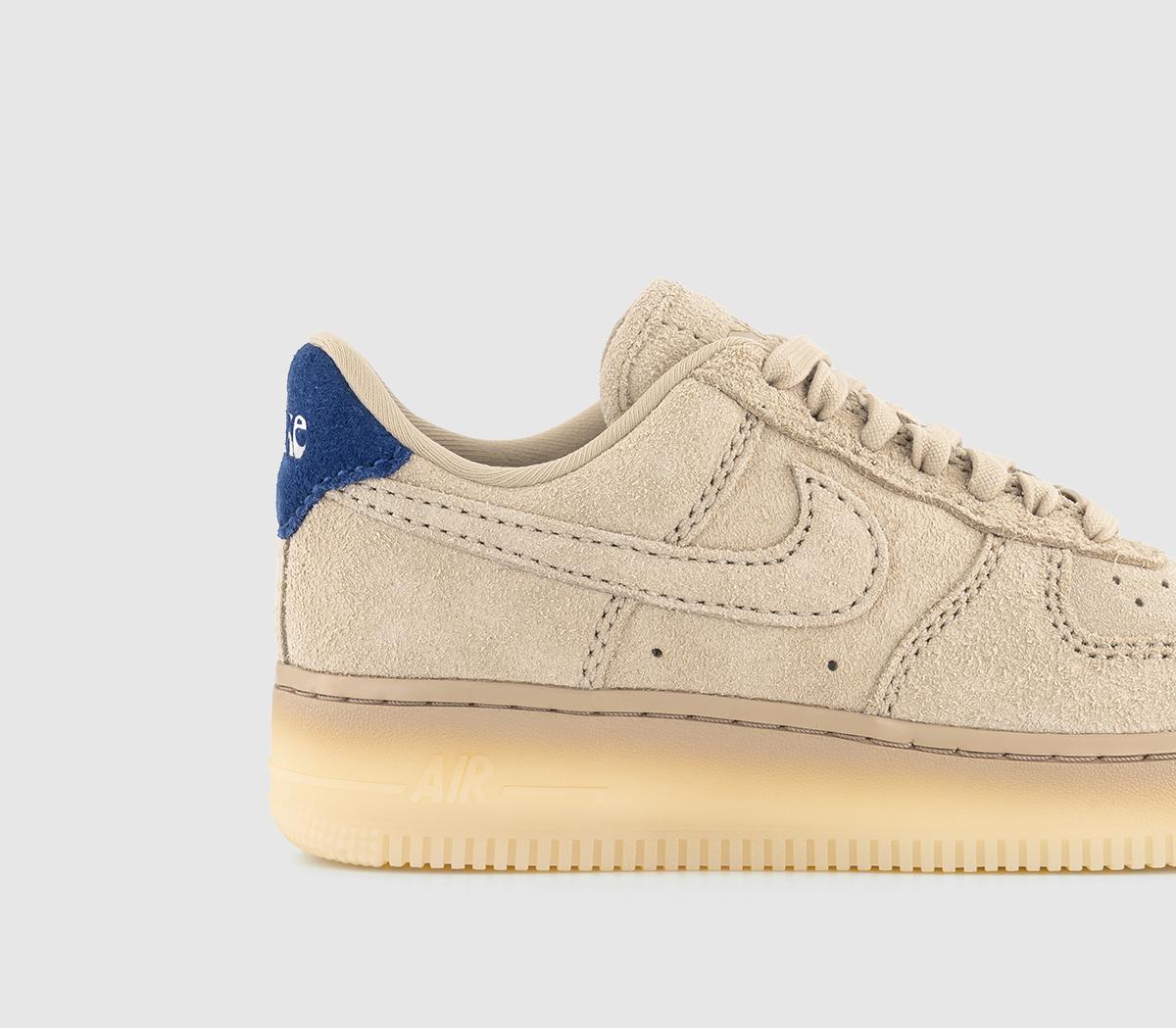 NikeAir Force 1 '07 Trainers Grain Grain Deep Royal Blue Polar