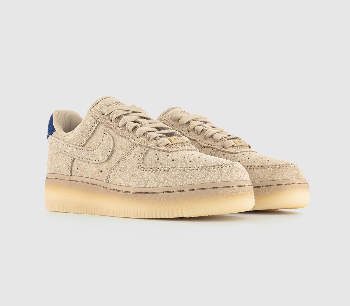 NikeAir Force 1 '07 Trainers Grain Grain Deep Royal Blue Polar
