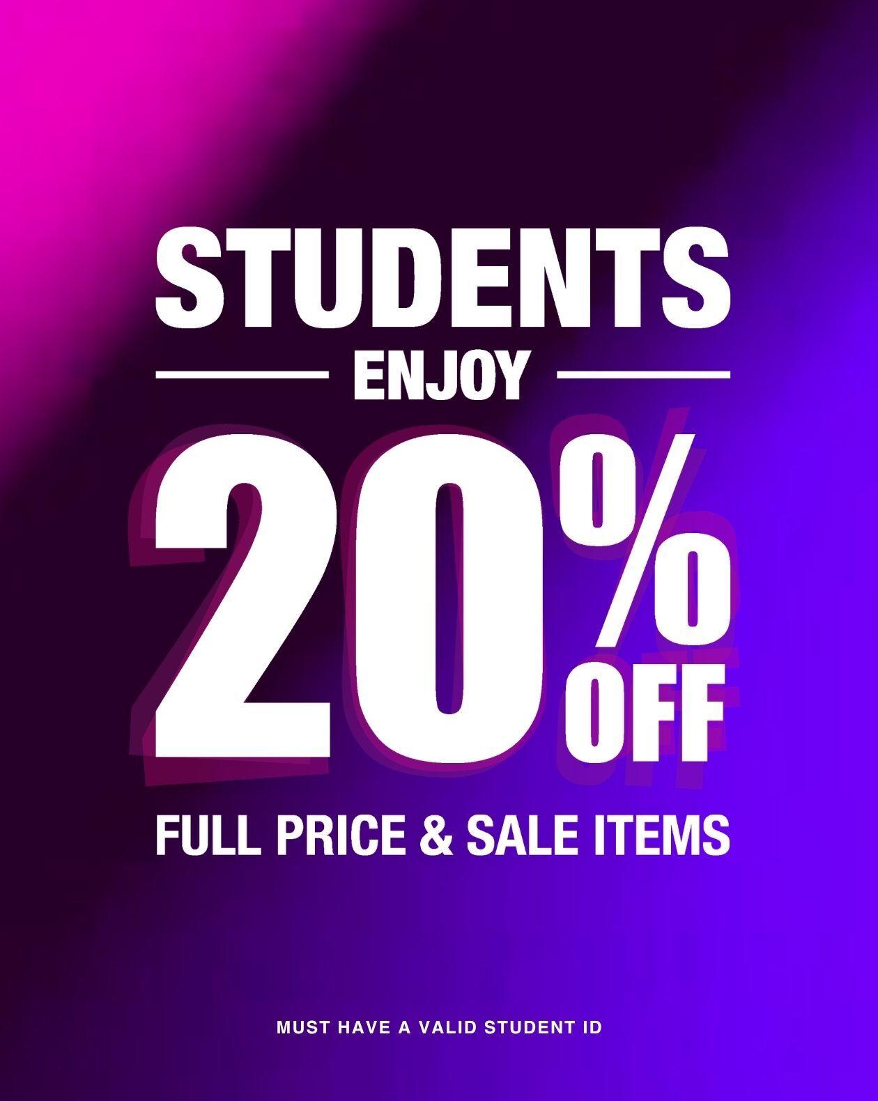 Calling All Students: Get an Extra 20% Off at OFFICE 🩵
