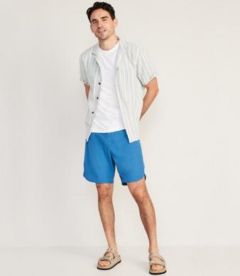 Printed Swim Trunks -- 5-inch inseam