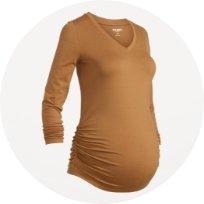 Maternity ultralite long-sleeve t-shirt.