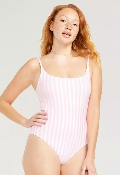 Old navy striped bathing suit on sale