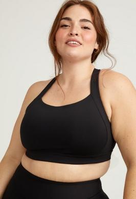 Black White High Neck Sports Bra | FINAL SALE !