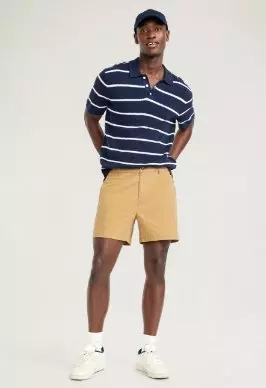 Beige chino shorts online