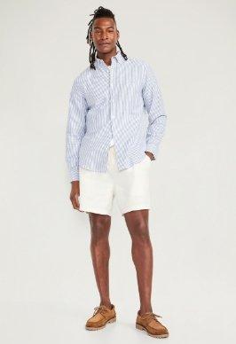 Slim Built-In Flex Rotation Chino Shorts -- 9-inch inseam