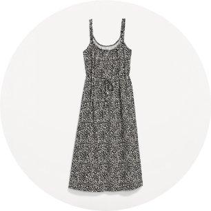Image of a sleeveless maternity dress.