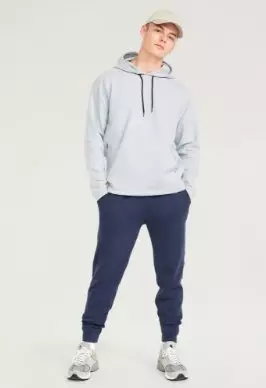 A male model wears a Dynamic Fleece sweatshirt