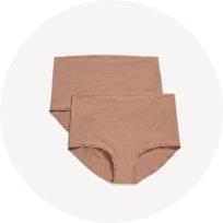 Maternity 2-pack rollover waist brief underwear.