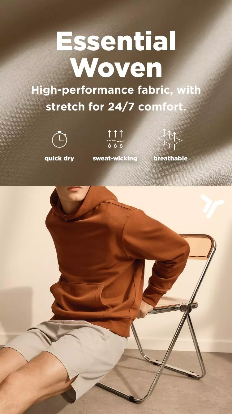 Essential Woven Workout Shorts -- 7-inch inseam