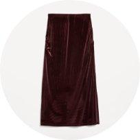 Velvet Maxi Skirt