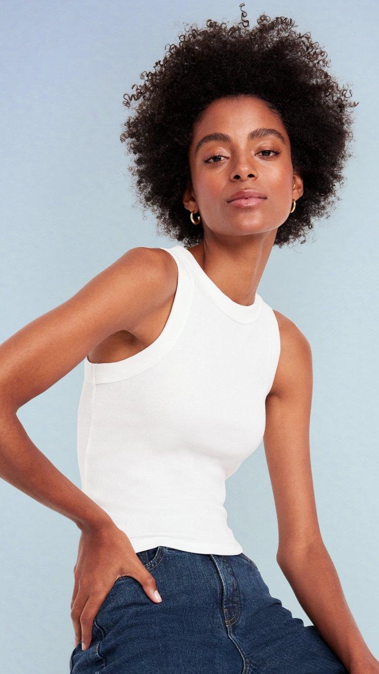 Snug Cropped Tank Top