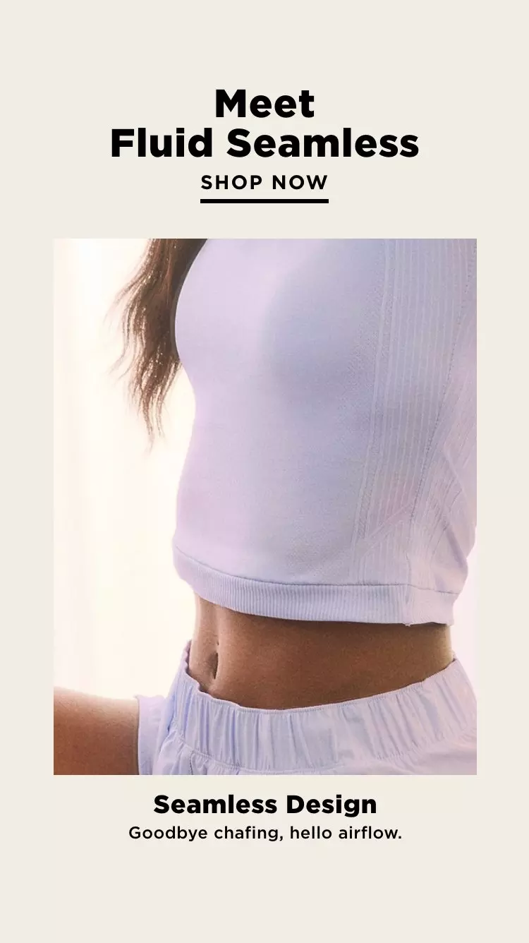 Light Support Fluid Seamless Ribbed Sports Bra