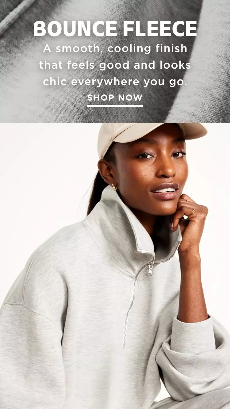 High-Waisted Bounce Fleece Wide-Leg Sweatpants