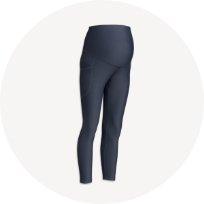 Maternity full-panel powersoft 7/8 leggings.