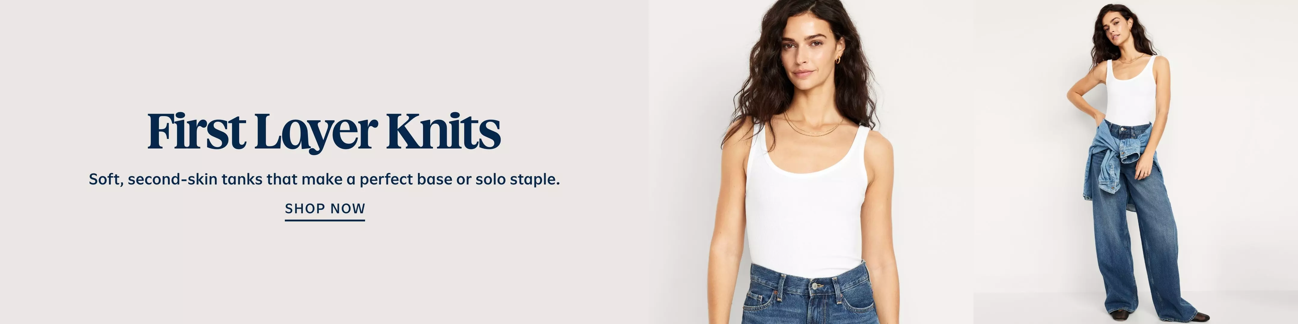 First-Layer Scoop-Neck Tank Top