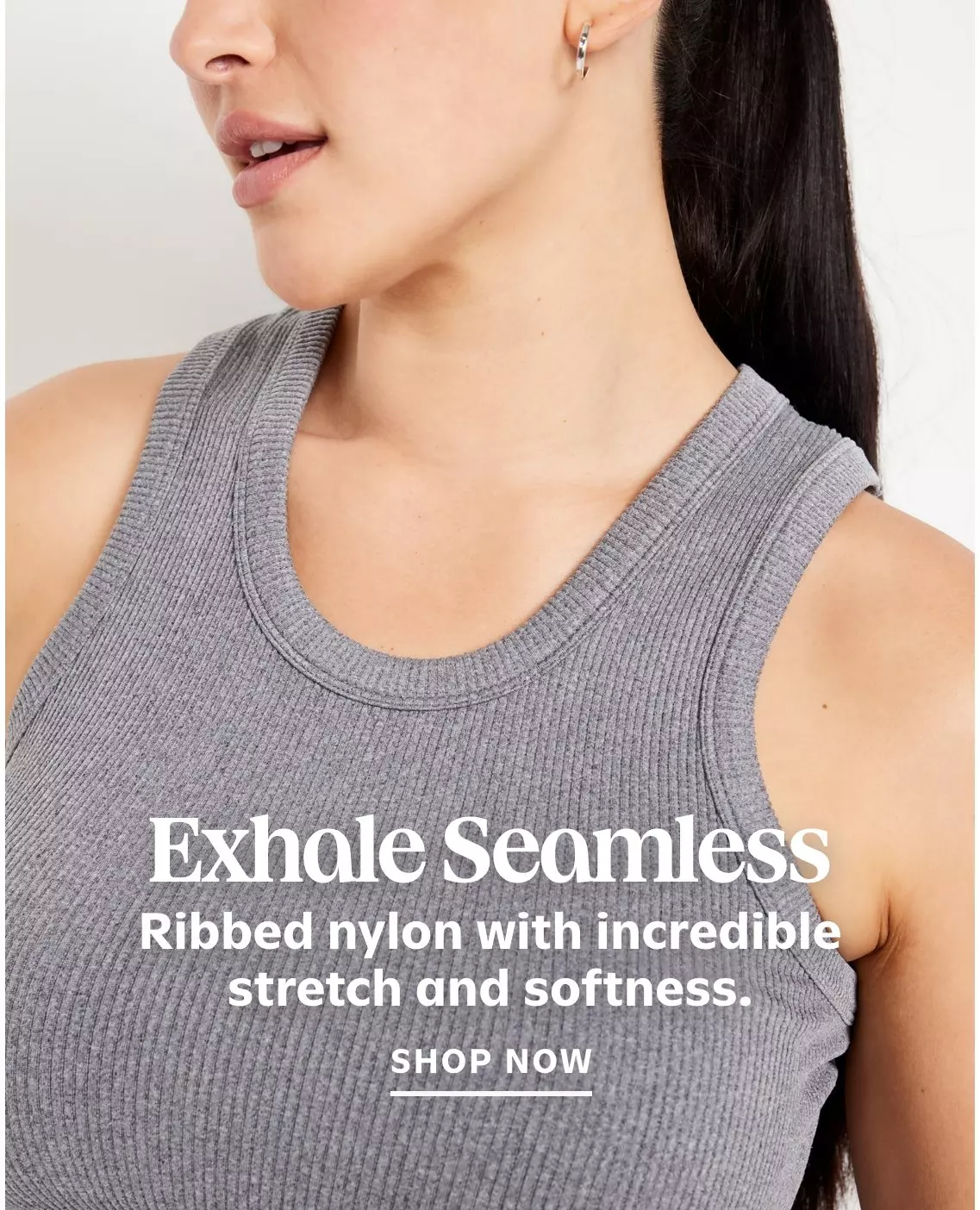 Exhale Seamless Fitted Rib T-Shirt