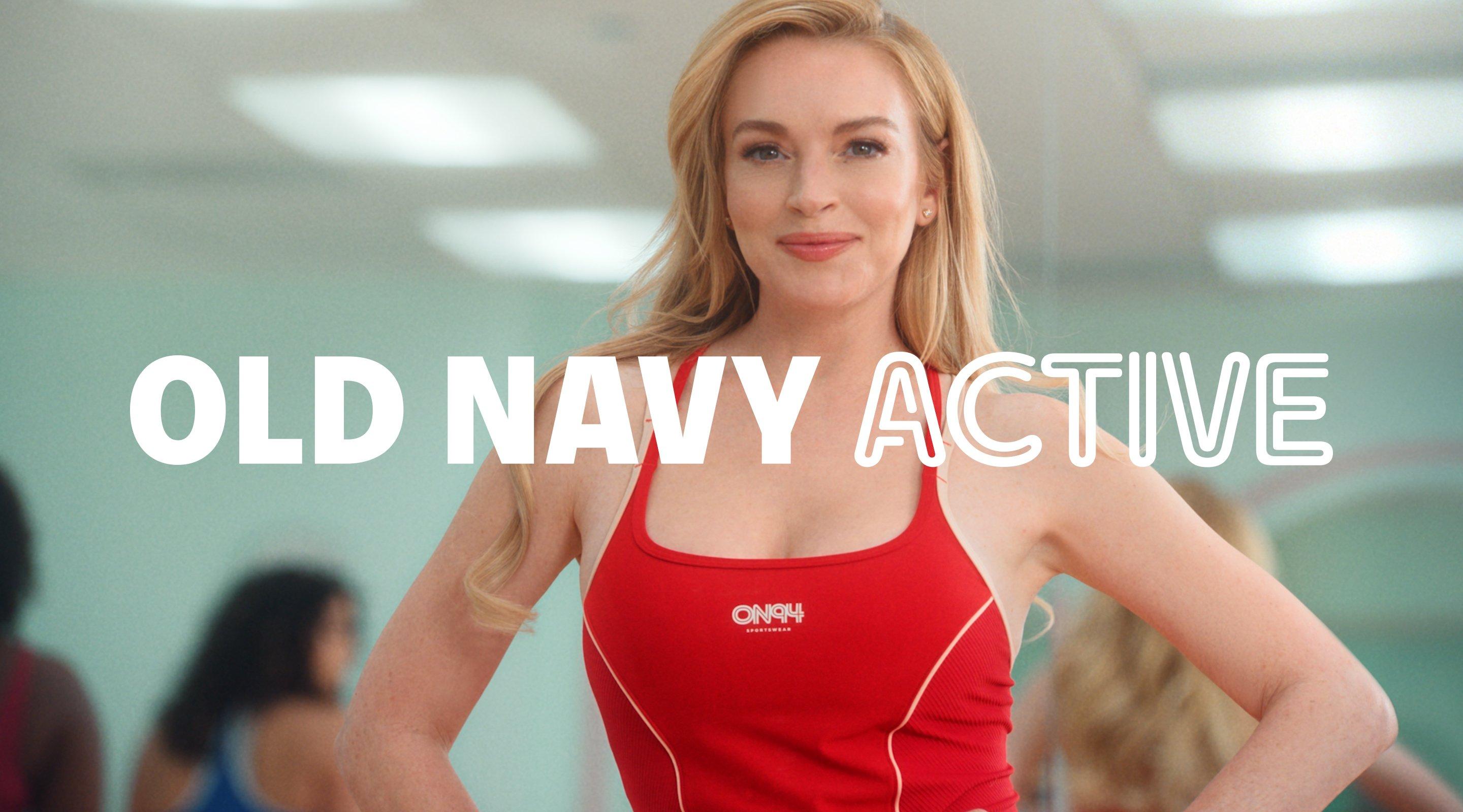 Image of Lindsay Lohan wearing Old Navy Active.
