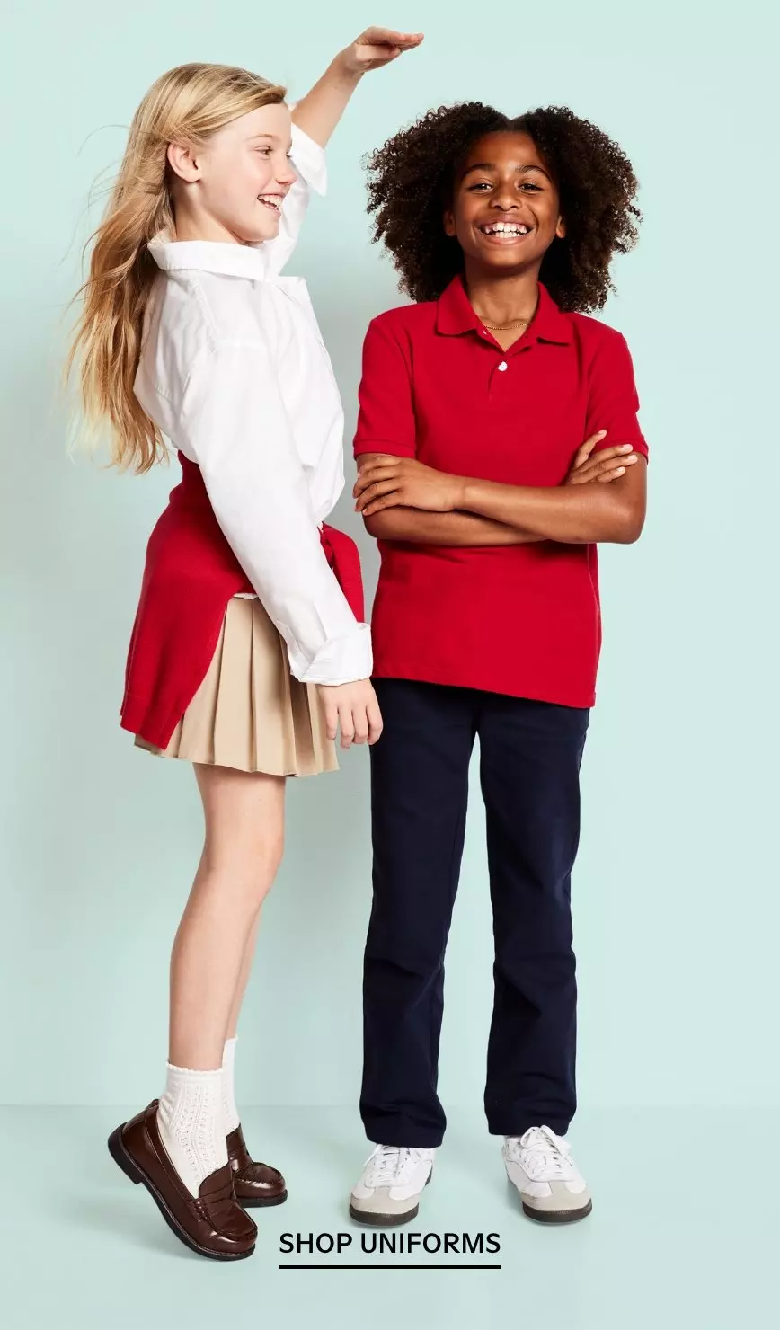 Kids uniform shop styles. Shop uniforms.