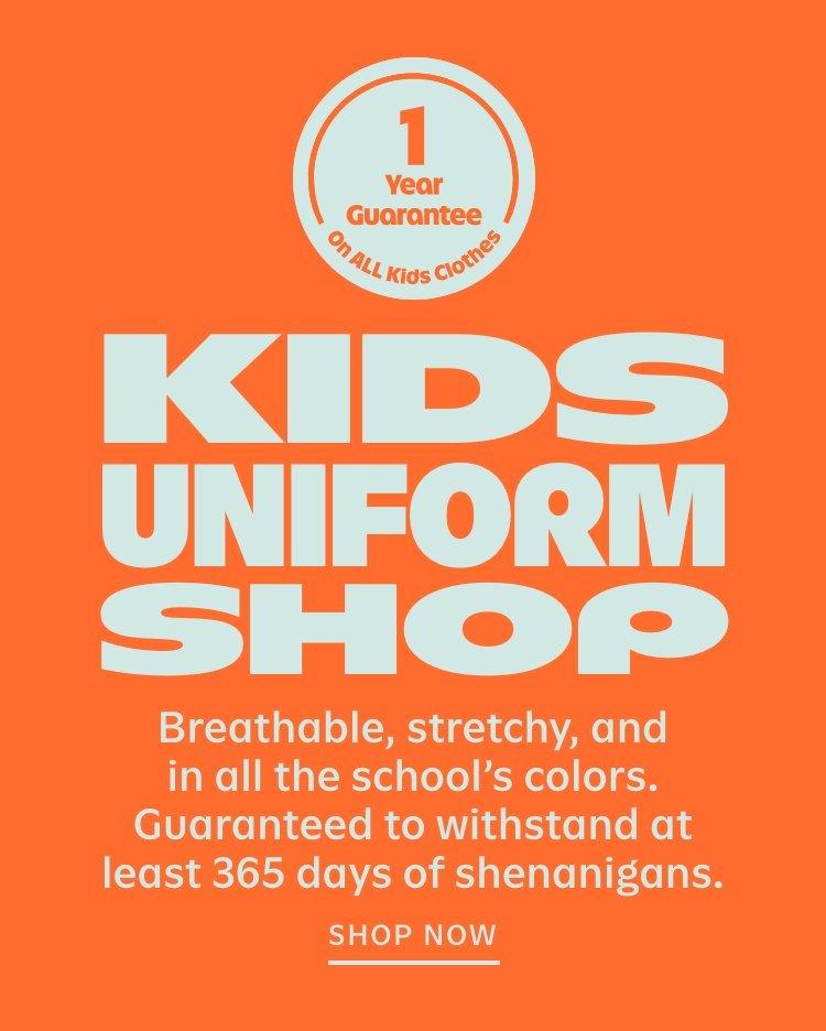 School Uniform Long-Sleeve Poplin Shirt for Girls