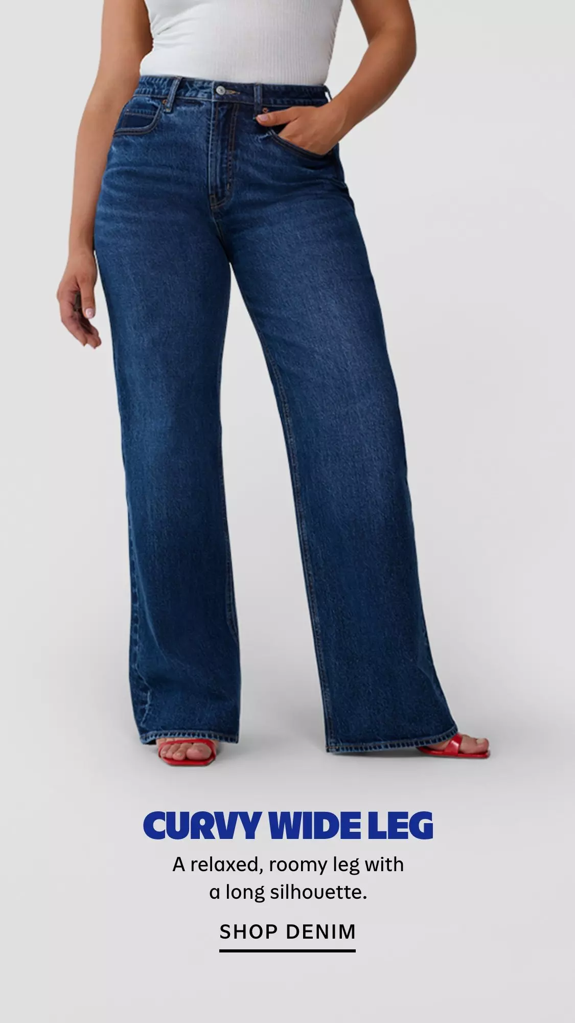 Curvy Extra High-Waisted Wide-Leg Jeans