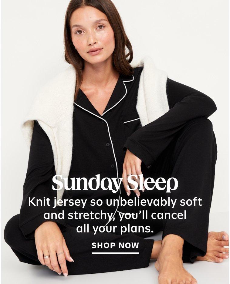 Sunday Sleep Knit Jersey Short Set | Old Navy