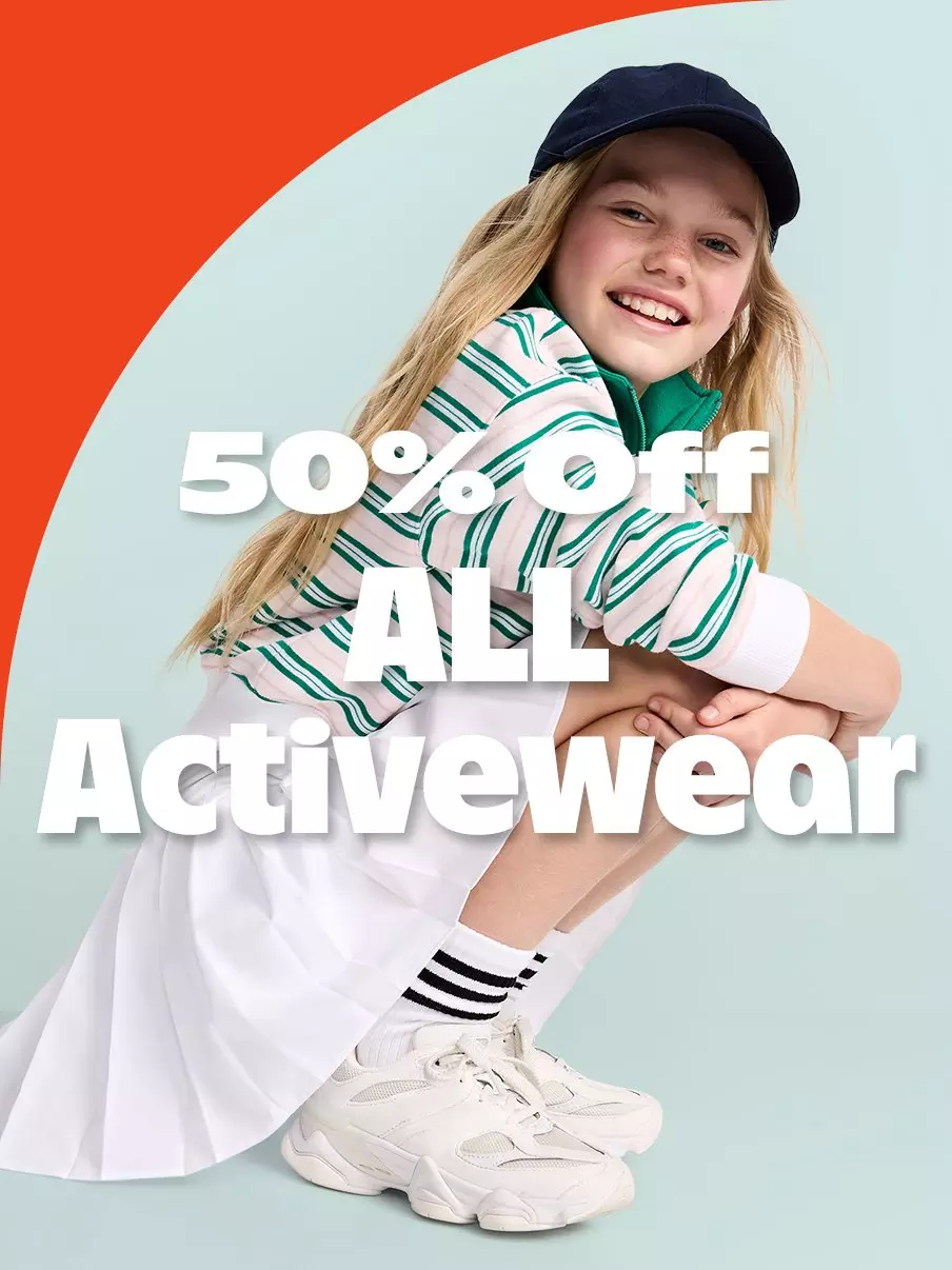 50% off all activewear.