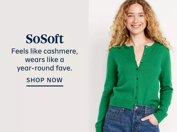 SoSoft Lite V-Neck Cardigan Sweater