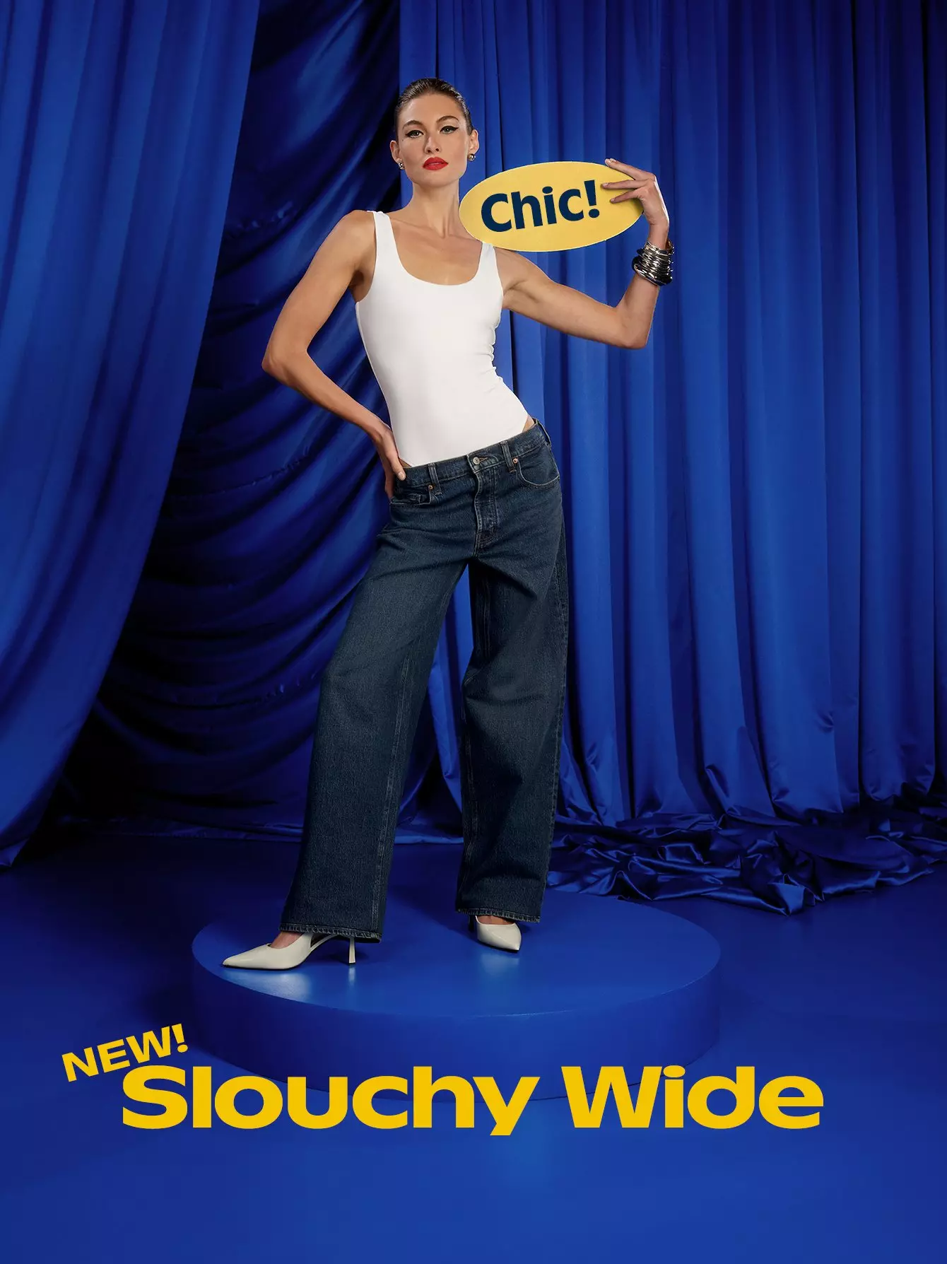 Chic! New! Slouchy wide. 