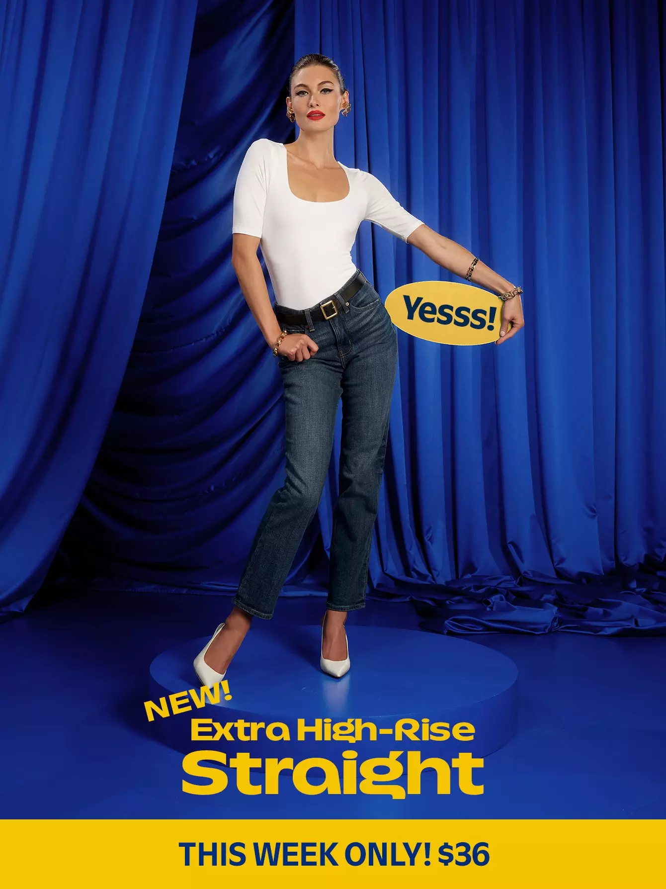 New! Extra high-rise straight. This week only $36.
