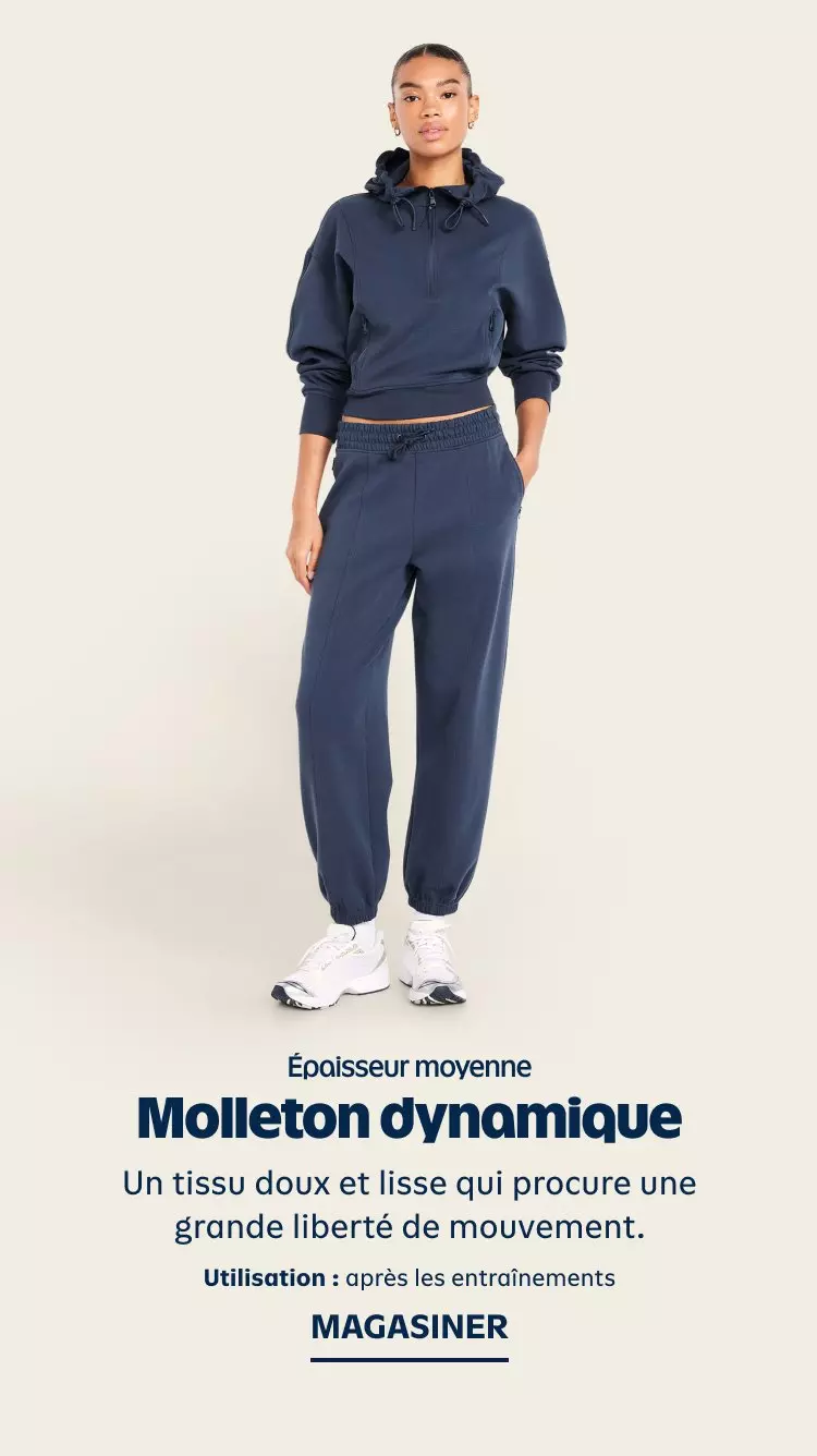Combinaison à glissière en molleton raffiné