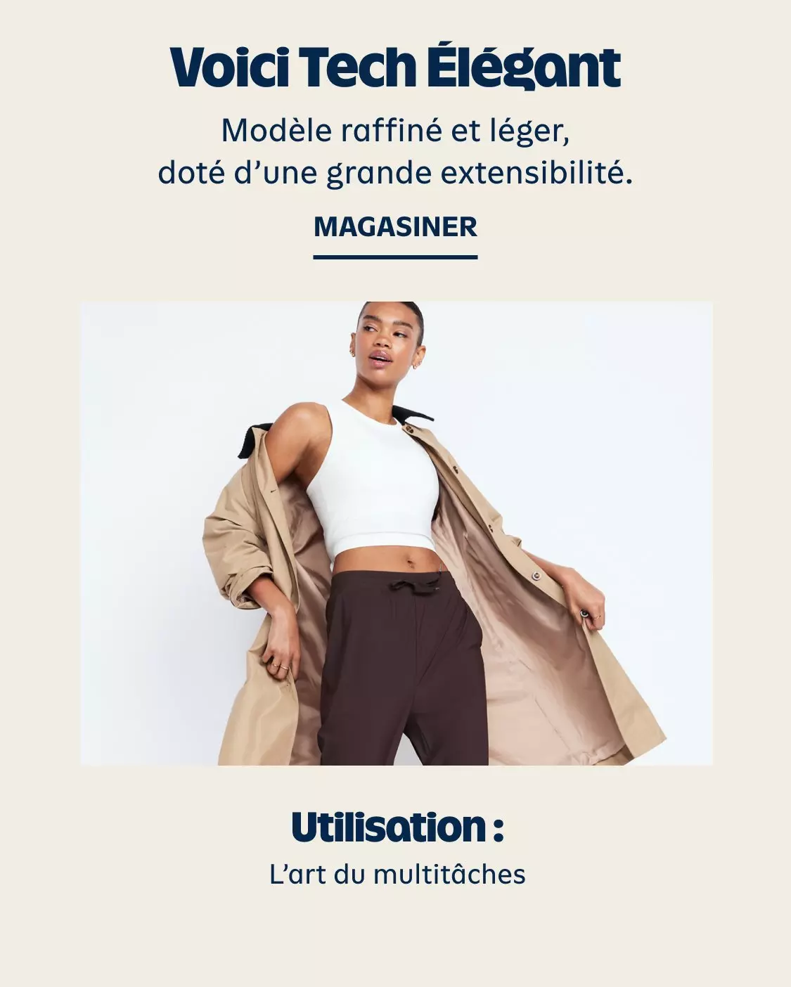 Voici tech elegant. Magasiner.