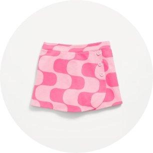 Girls pink skirt.