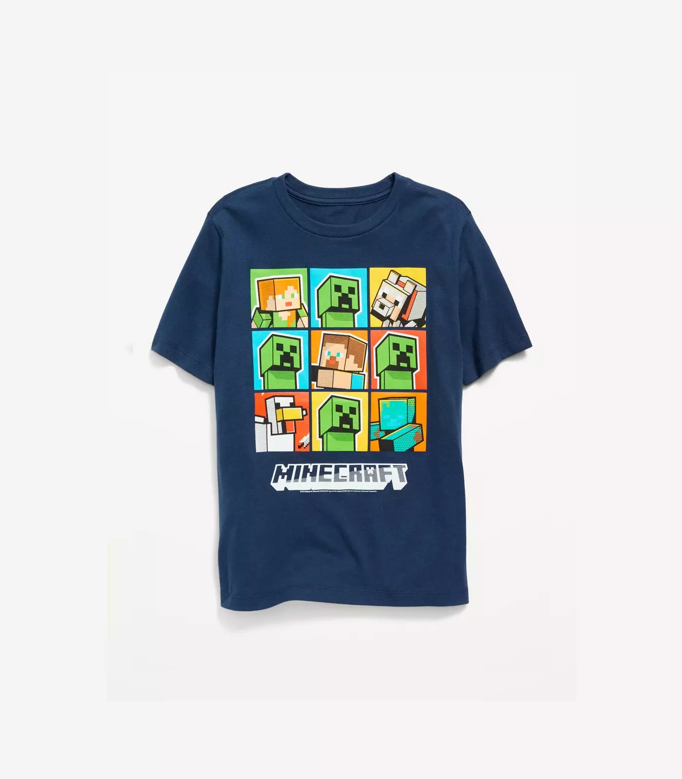 Minecraft licensed graphics tees.