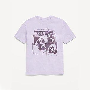 Tropical print swim trunks.