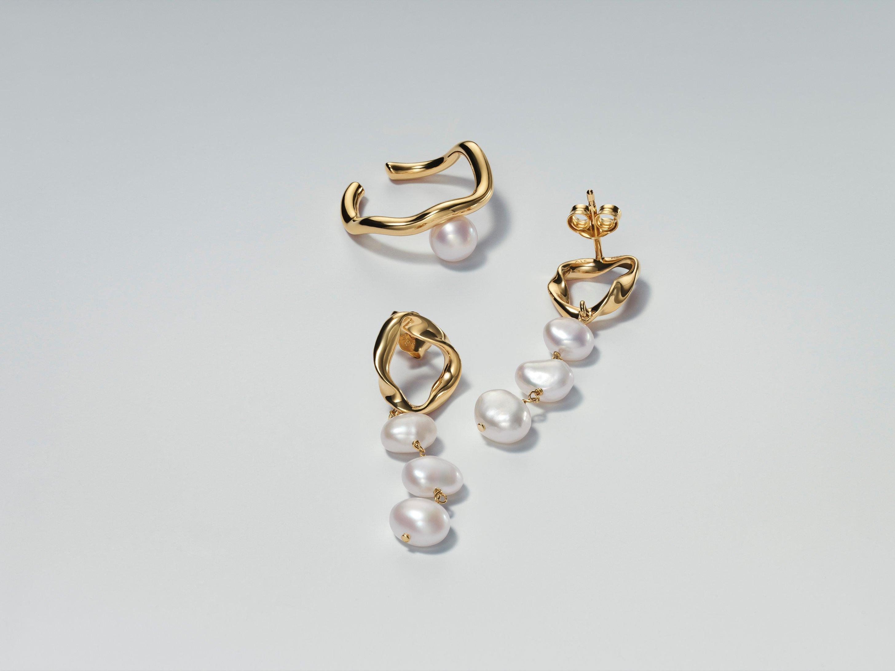 PANDORA ESSENCE-vergulde parelsieraden