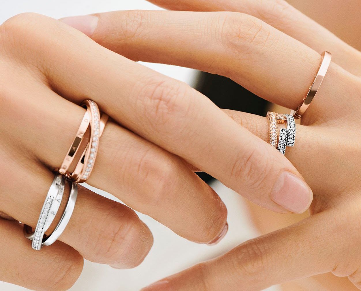 春のコレクション Stacking Rings アクセサリー