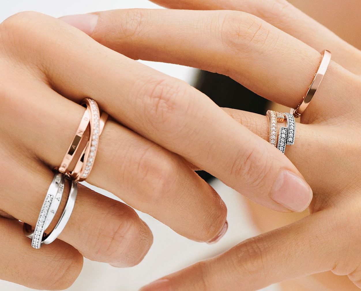 Pandora crown ring stack store