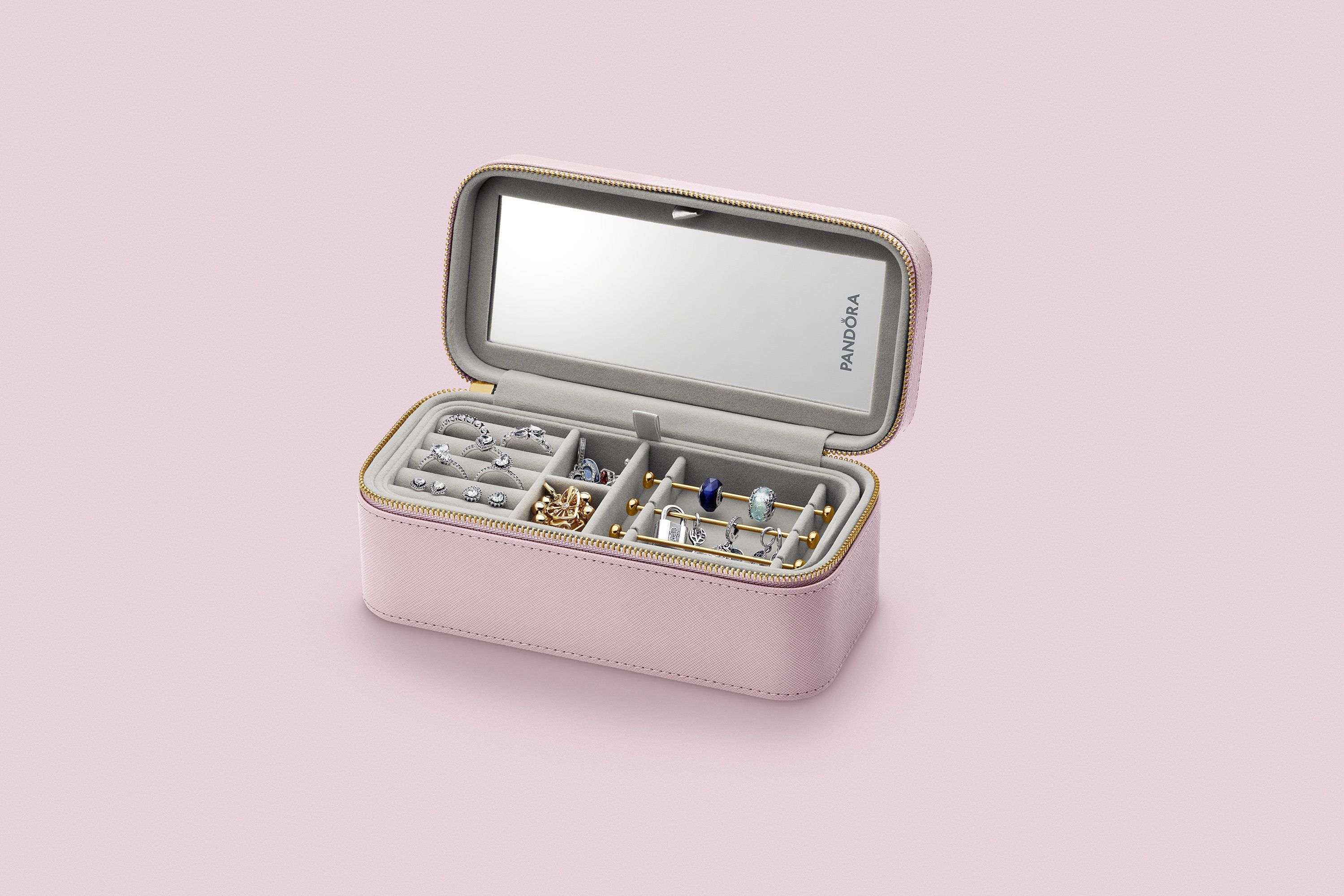 新品未使用】 PANDORA パンドラ Black-Pink Jewelry Box