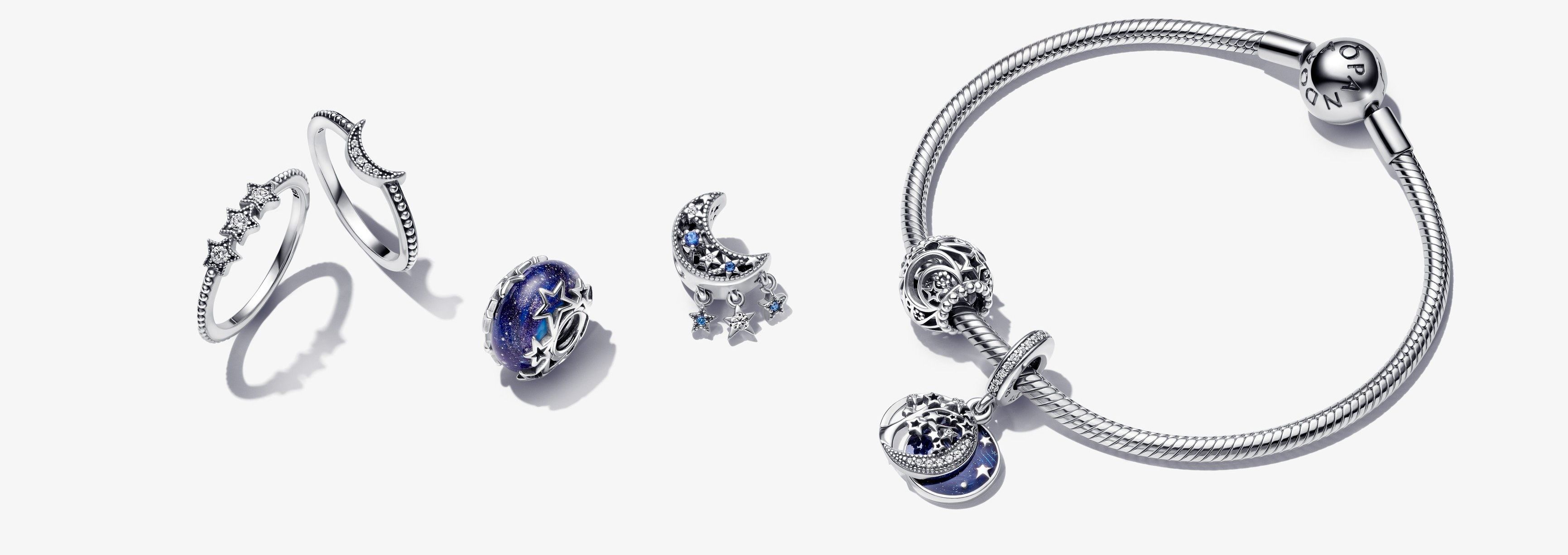 Pandora パンドラ チャーム シルバー x ゴールド14K 速けれ
